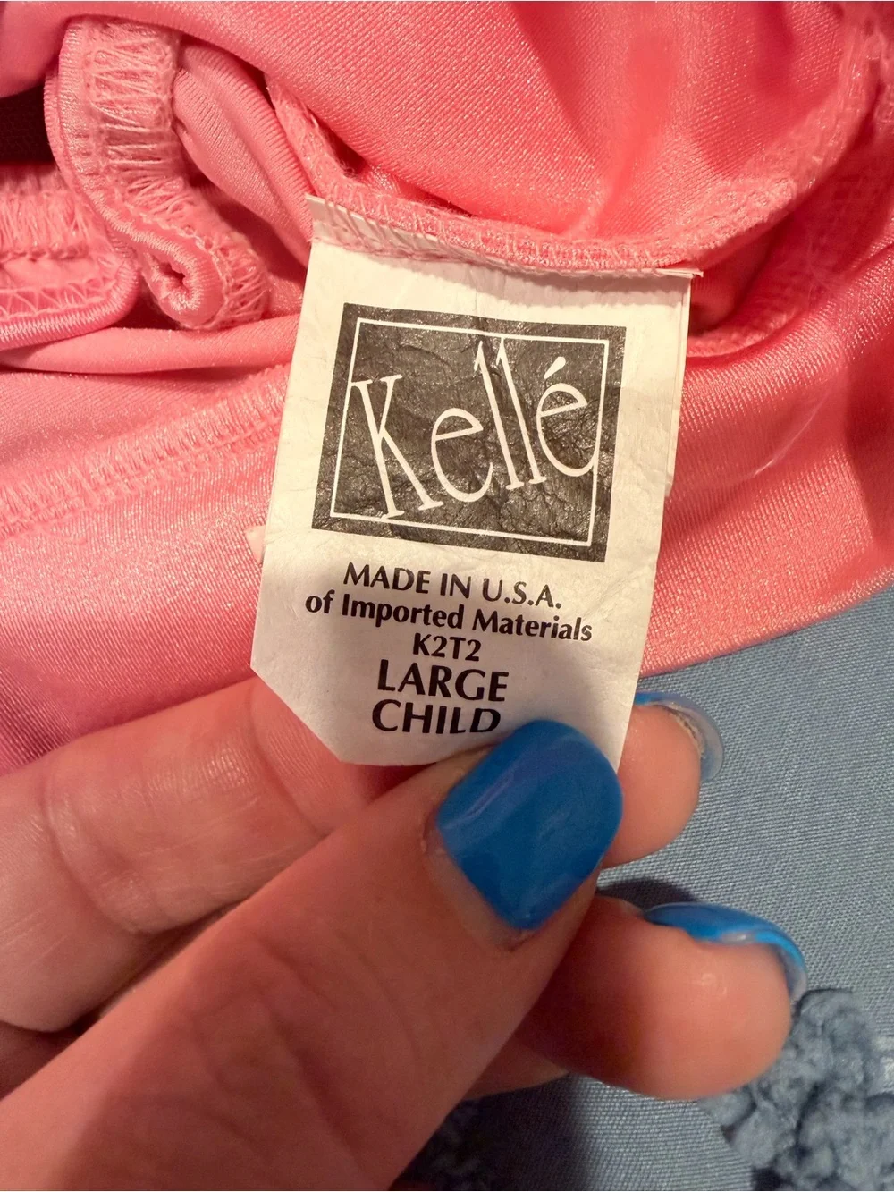 Kelle Pink Tie-Front Sheer Crop Top Child Large